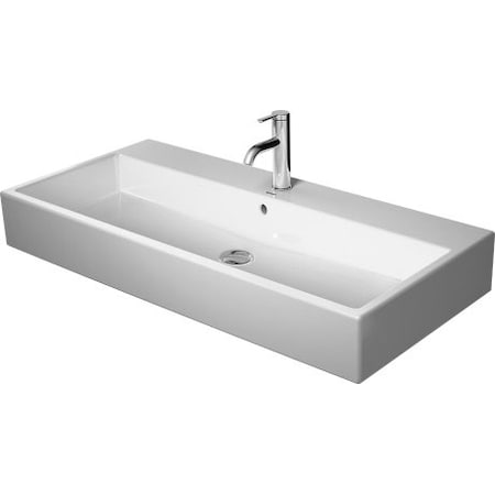 Washbasin 39 Vero Air W/Overflow+FaucetDeck, W/3 Holes Wh